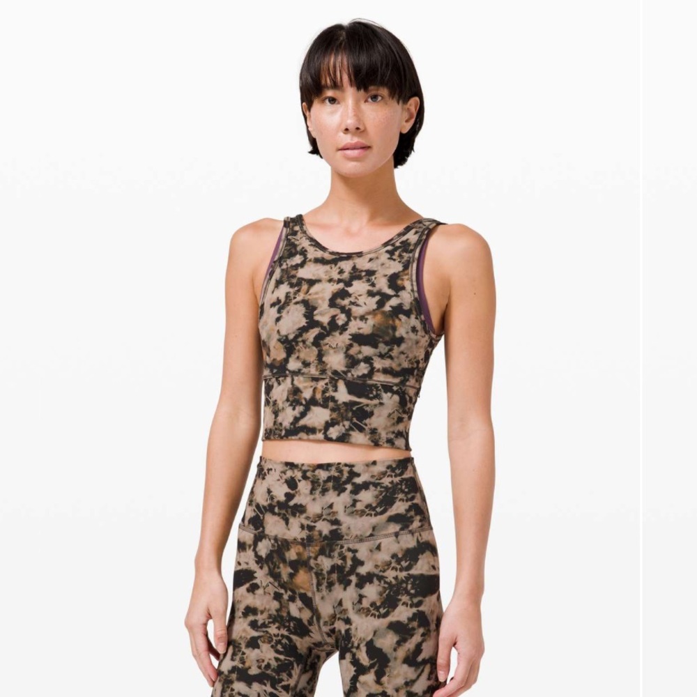 lululemon athletica Camouflage Tank Top - Black and Brown